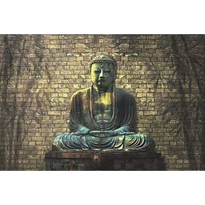 1art1 Boeddhisme Poster Buddha In Meditation Kunstdruk Reproductie 120x80 cm