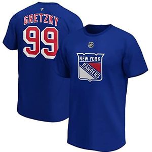 Fanatics Wayne Gretzky #99 New York Rangers Alumni Player NHL T-shirt blauw, blauw, M