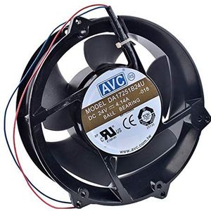 Cabinet metal cooling fan DA17251B24U 170mm 17251 172x172x51mm 24V 4.14A Double ball bearing fan