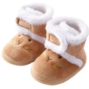 Herfst Winter Warme pasgeboren laarzen 1 jaar baby meisjes jongens schoenen peuter zachte zool bont snowboots 0-18M (Color : 5H, Size : 13-18 Months)