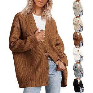 Kasjmier Cocoon Vest, 2023 Herfst Nieuw Cocoon Vest, Dames V-hals Kasjmier Vesten Casual Losse Lichtgewicht Gebreide Uitloper Truien Dames Vest (Color : bruin, Size : XXL)