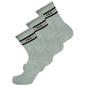 Fila sokken 6 paar sportsokken, eenkleurig, gestreept, uniseks, (2 x 3-pack) dames of heren - kleurkeuze