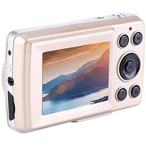 Mini HD digitale camera's, compacte digitale camera's, videocamcorder, 2,4 inch, 2 MP, 720P, 30 fps, 4X-zoom, voor kinderen, jongeren, camping, outdoor, school (goud)