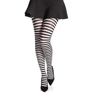 Dames 40 Denier Gestreepte Panty van Romartex, 8 kleuren, maten S-L