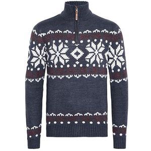 Gebreide Trui - Antiek Koper - Katoen - Regular Fit