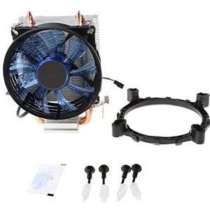 2022 nieuw processor Koelere master 2 Pure koperen hittepipes ventilator met blauw lichtkoelsysteem (Color : NO.1)