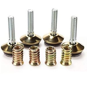 Meubels, zware schroeven Stelvoeten4PCS Verstelbare Heavy Duty M10 Bolt Meubel Leveler for Kantoormeubilair Sofa Leveler