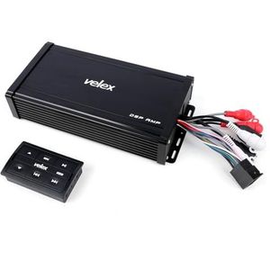 Velex DSV606G Marine DSP Amp 4-kanaals versterker klasse D Bluetooth-streaming 2.4G afstandsbediening voor fijnafstemming van het audiosysteem