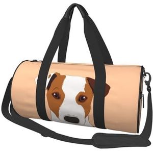 Reistas, sporttas reistas overnachting tas sport weekender tas voor zwemmen yoga, Jack Russell Terrier hond, zoals afgebeeld, Eén maat