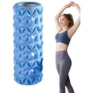 Foam Roller - Medium Density Deep Tissue Massager voor spiermassage, hoge dichtheid, gestructureerd en hol, Sellf Myofasciale release voor rug- en beenspieren en diepe weefselspieren