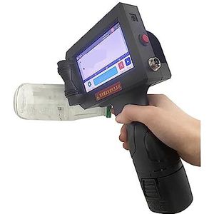 Draagbare inkjetprinter Slimme handheld inkjetprinter for serienummer Batch Barcode QR-code, 12,7 mm draagbare thermische printer (Color : With 2 black inks, Size : 1)