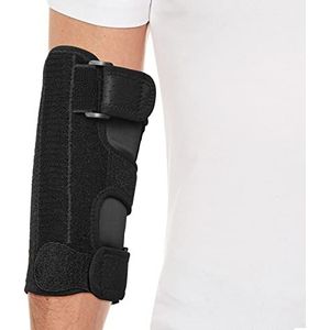 Elleboogbrace voor ulnaire zenuwbeknelling, verstelbare cubitale tunnelbrace met 2 verwijderbare metalen spalken om te slapen, elleboog-immobilisator voor cubitaal tunnelsyndroom, ulnaire zenuwbrace