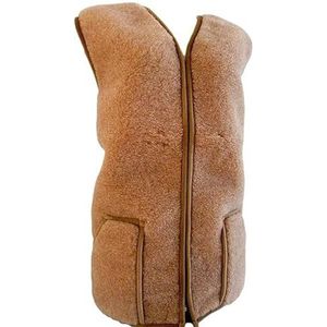 Alpenwol wollen vest van wol Lama met ritssluiting