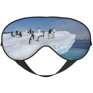Sneeuw Berg Pinguïn Slaap Eye Mas Bijgewerkt Ontwerp Licht Blokkerende Night Eye Blinder Mannen Vrouwen Shift Werk Reizen