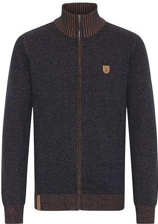 INDICODE JEANS Gebreid vest 'Andy'  navy / pueblo