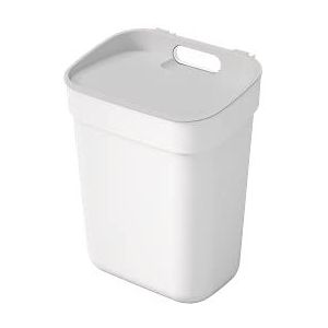 Curver - Prullenbak/ afvalbak - voor recycling, 10 liter, wit, klaar om in te zamelen
