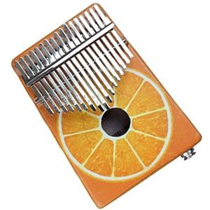 Professioneel Kalimba Mahoniehouten Lichaam 17 Toetsen Kalimba Duimpiano Handheld Piano Muziekinstrument Met Audio-ingang (Color : 01)