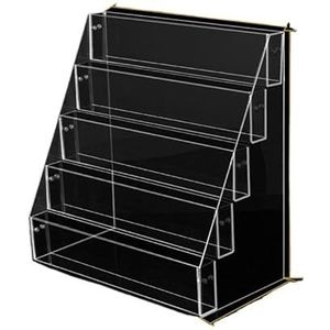 EasyPAG Duidelijke Acryl Rechtopstaande A4 Tijdschriftenhouder Muur Tijdschrift Wandhouder Aktenrek Documentenhouder Hangend Magazine Organizer, 6-Pack
