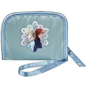 Undercover Frozen portemonnee en borstzak, blauw, met ritssluiting, voor kinderen, jongens en meisjes, 10 x 13,5 x 1 cm, blauw