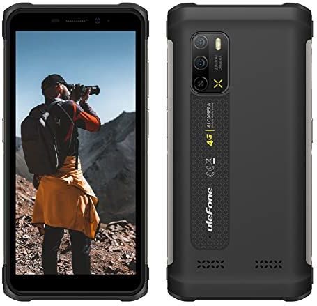 Ulefone Armor X10 Pro Outdoor smartphone zonder abonnement, 20 MP-onderwatercamera, Helio P22 4 GB + 64 GB, 5,45 inch, IP68 waterdichte mobiele telefoon, Android 11, 5180 mAh accu, 3 kaartsleuven, gezichtsontgrendeling, NFC, zwart
