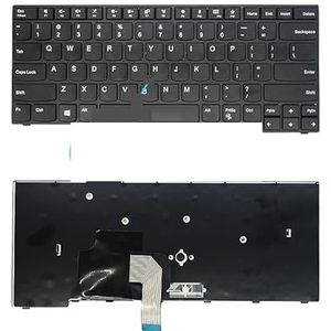 US/RU-toetsenbord voor Lenovo voor Thinkpad E470 E470C E475 laptop met Russisch punt(US Without Mouse)