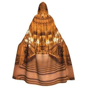 MDATT Hooded Mantel Voor Mannen, Halloween Heks Cosplay Gewaad Kostuum, Carnaval Feestbenodigdheden, Europese Gouden Gothic