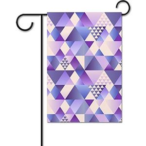 Ultra Violet Art Deco Gedrukt Tuin Vlag Welkom Yard Vlaggen voor Vakantie Outdoor Huis Decoratie 30,0 X 45,5 cm