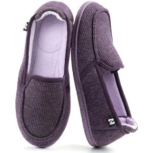 RockDove Tweekleurige pantoffels met capuchon voor dames met afneembare inlegzool, Aubergine, 37 EU