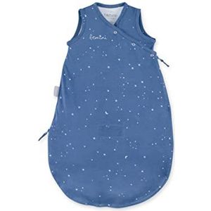 BEMINI - Slaapzak Magic Bag zonder mouwen, collectie Jersey 0-3 Maanden Denim Blauw