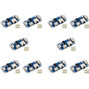 Goufride 10X Ethernet/USB HUB HOED (B) voor 4B/3B+/3A+/2B/Zero/Nul met Nul WH, met 1X RJ45 Ethernet-poort