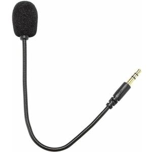 TypoGrove Headset Microfoon 3.5mm Plug, Zwarte Headset Microfoon Verstelbare 360 Graden Buigbare Jack Hoofdtelefoon Controller Z5a5 Gecombineerd, 3.5mm Game Gaming Mic naar Mic Headsets Accessoires