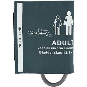 CAREOR Armmanchet voor bloeddrukmeters, vervangende manchet voor bloeddrukmeter en machine past op armmaat 25 tot 35 cm (ALLEEN manchet)
