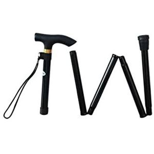 Krukken voor volwassenen, Opvouwbare wandelstok, verstelbaar en draagbaar, for mannen vrouwen, mobiliteitshulpmiddel(E)