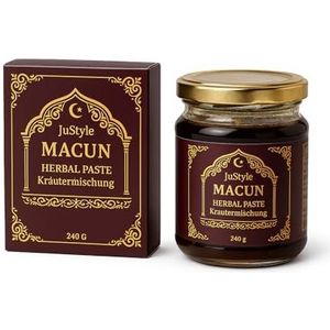 Macun Natuurlijke kruidenpasta voor langdurige energie en vitaliteit, hooggedoseerd met ginkgo, ginseng, bloemenhoning en gember, onmiddellijke werking voor actieve mannen (2)