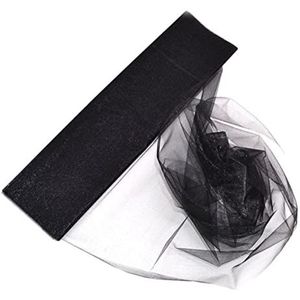 10 m/partij 48 cm pure kristal organza tule rolstof voor bruiloft decoratie organza stoel bruiloft boog decor vrouw jurk