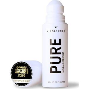 PURE Heren Deodorant Zonder Aluminium | Adictivo Geur | XXL 90 ml Biologische Roll-On Met 100/100 Yuka Score | 71% Bio & 100% Natuurlijk