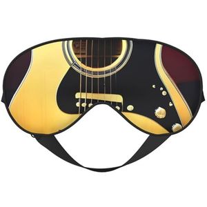 sttung Opmerking Gitaarprint Travel - Friendly Sleep Soft Eye Mask: Compact, Lichtgewicht, Verstelbare Strap