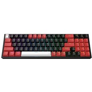 Redragon K628 Pro 75% draadloos RGB gaming-toetsenbord met 3 modi, 78 toetsen, hot-swap-compatibel compact mechanisch toetsenbord, rode schakelaar