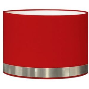 Lumlum Lampenkap met rode bezel en aluminium vloerlamp D: 45 x H: 25