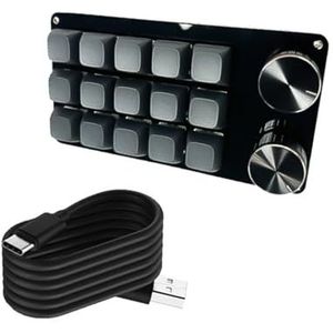 Aanpasbaar Macro Toetsenbord Met Enkele Knop 9 Toetsen/10 Key/12 Key/15Key Mechanische Gaming Toetsenborden Programmeerbaar Toetsenbord