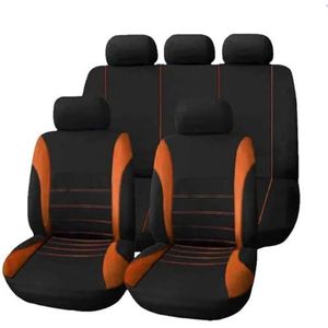 Autostoelhoes - Oranje - Voor FIAT Panda Idea Strada Uno Linea Viaggio Ottimo - Set