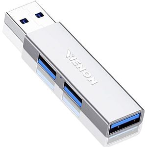 USB 3.0 Hub, VIENON aluminium 3-poorts USB-hub USB-splitter USB-extander voor laptop, Xbox, flashdrive, HDD, console, printer, camera, toetsenbord, muis