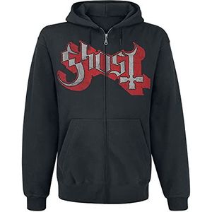 Ghost Ring Photo Vest met capuchon zwart M 80% katoen, 20% polyester Band merch, Bands, Duurzaamheid