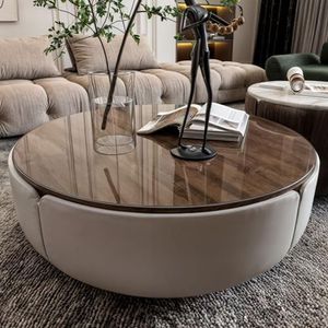 NURPELLE Ronde, transparante tafelbeschermer met afgeschuinde randen van 2 mm dik - verschillende maten of op maat gemaakt - transparante tafelbeschermer van pvc, diameter 120 cm