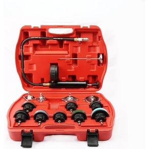 Universele auto radiator druk tester kit auto lekdetector tool auto koelsysteem koelvloeistof vacuüm purge complete set 14PCS Fácil de transportar
