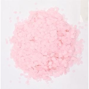 Feestdecoraties 30 g 1 cm pastel confetti macaron regenboog eenhoorn verjaardagsfeestje decoratie papier confetti bruiloft roze blauw babyshower servies (kleur: 2 roze)