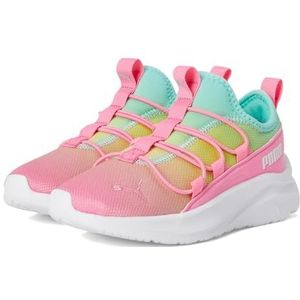 PUMA One4all Slip On Sneakers voor kinderen, uniseks, 0, Fast Pink Mint, 32 EU