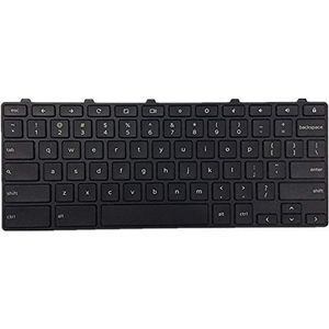 Toetsenbord Voor Dell Inspiron Chromebook 7486 - Zwart - Verenigde Staten Lay-out