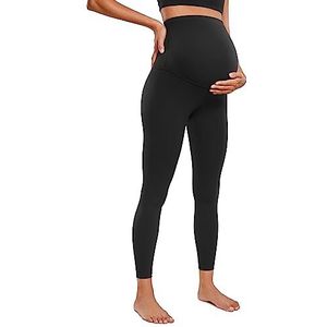 CRZ YOGA Women's Butterluxe Zwangerschapslegging 25"" - Over Bump Workout Leggings Zwangerschap Zachte Buik Ondersteuning Yoga Broek zwart XL