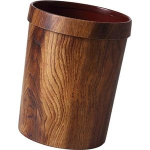 10L Decoratief afval kan hout kleine afvalbasket vuilnisbak bin bamboe prullenbak kan emmer voor badkamer keukenkantoren 28 * 23 cm,A